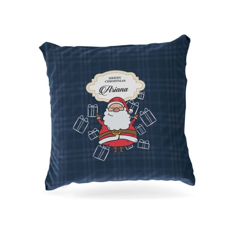 Santa's Sleigh Christmas Cushion Cover