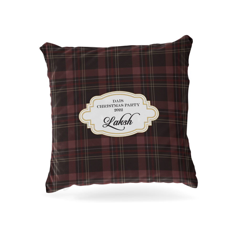 Tartan Cushion Christmas Cover