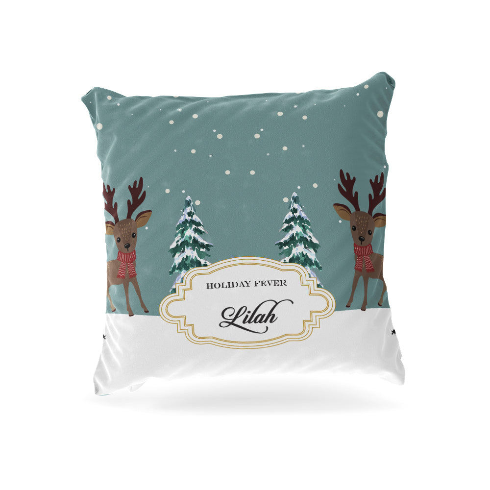 Rudolph in Wonderland Christmas Cushion Cover