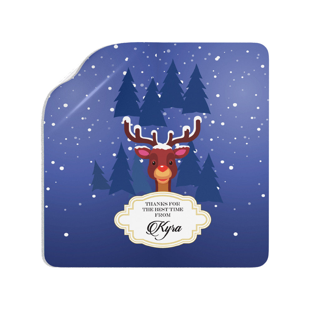 Rudolph The Red-Nosed Christmas Gift Sticker (Set of 24)