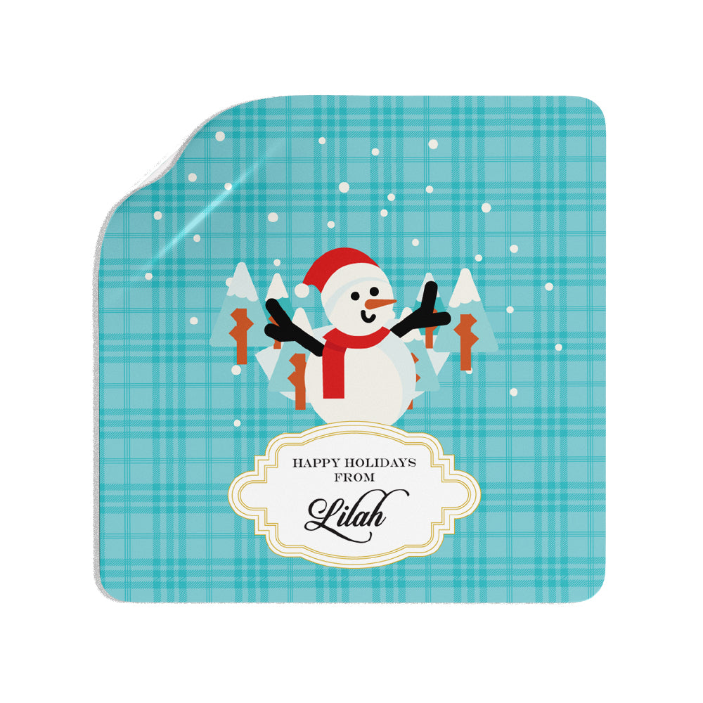 Merry Snowman Christmas Gift Sticker (Set of 24)