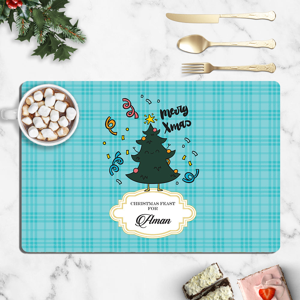 Merry X'mas Tree Christmas Tablemat