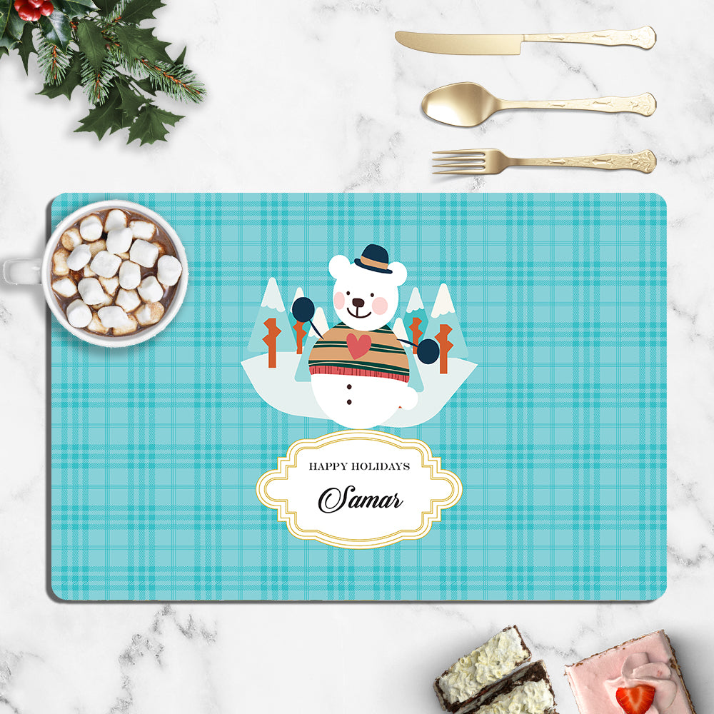 Mr. Snowy Christmas Tablemat