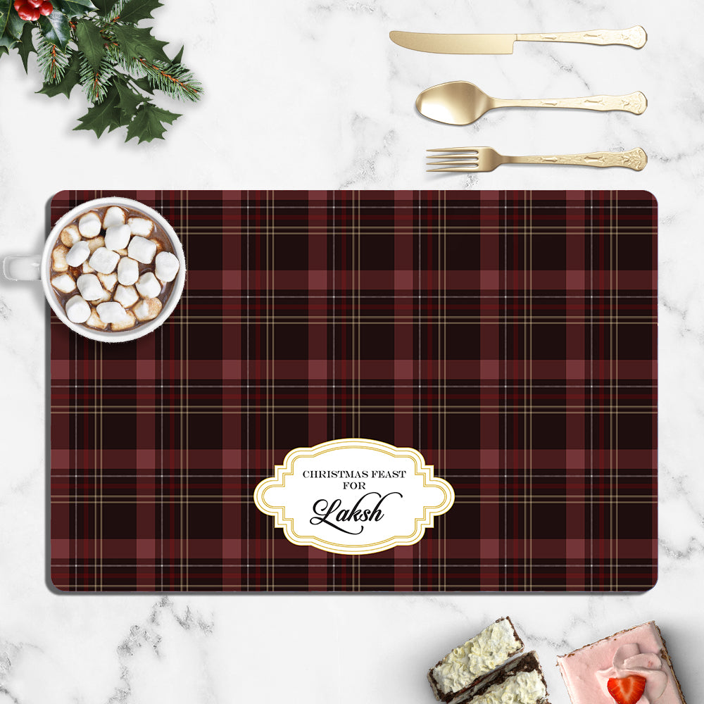 Tartan Christmas Tablemat