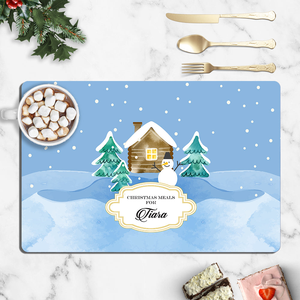 Mr. Snowy's House Christmas Tablemat