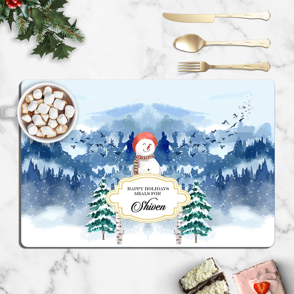 Snowman Land Christmas Tablemat