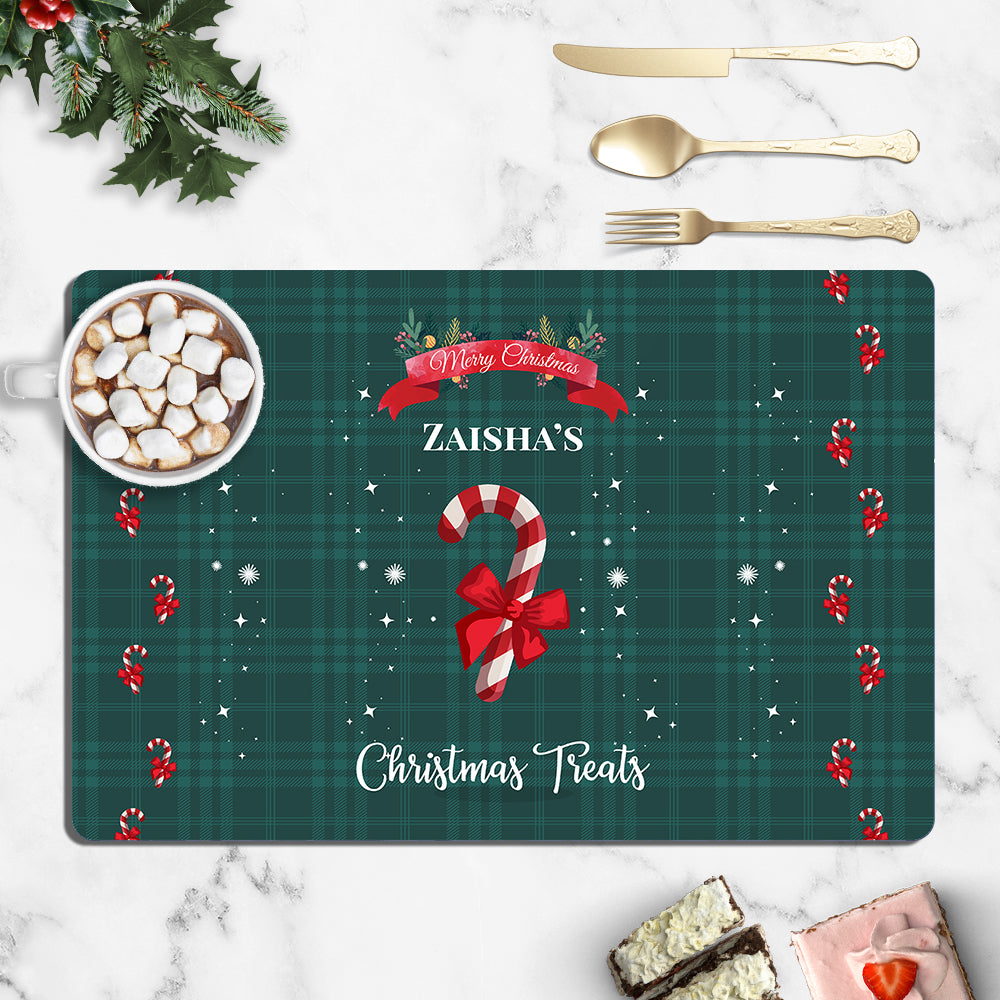 Candy Cane Christmas Tablemat