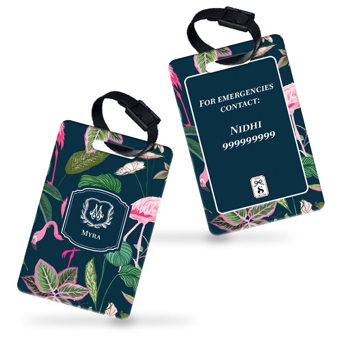 Flamingo Foliage Bag Tag