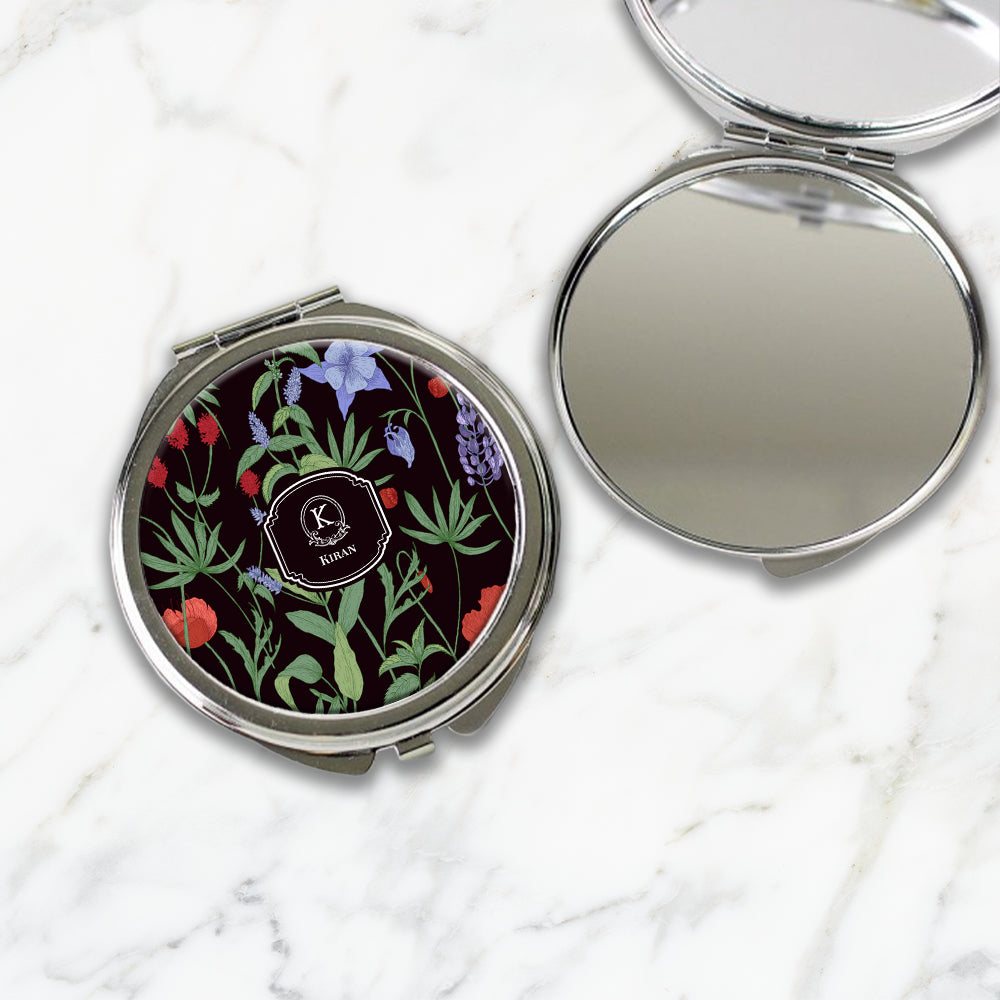 Scarlet Bloom Compact Mirror