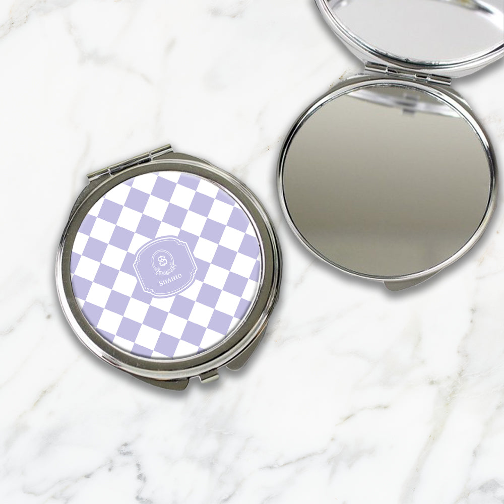 Checkered Compact Mirror