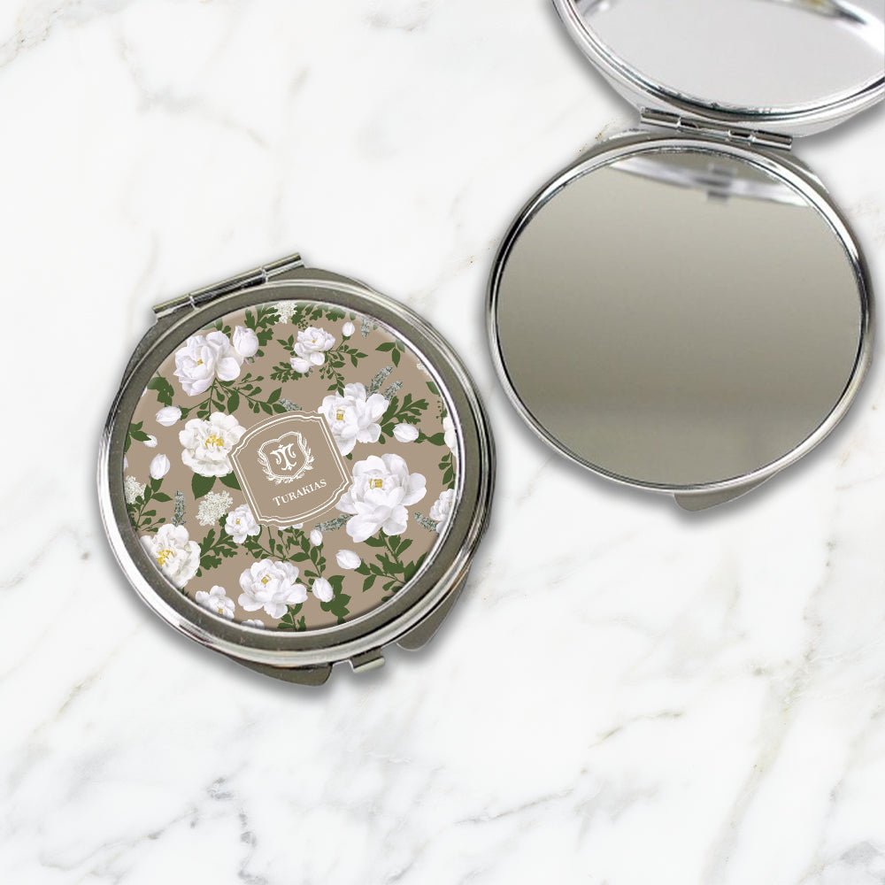 Peonies Compact Mirror