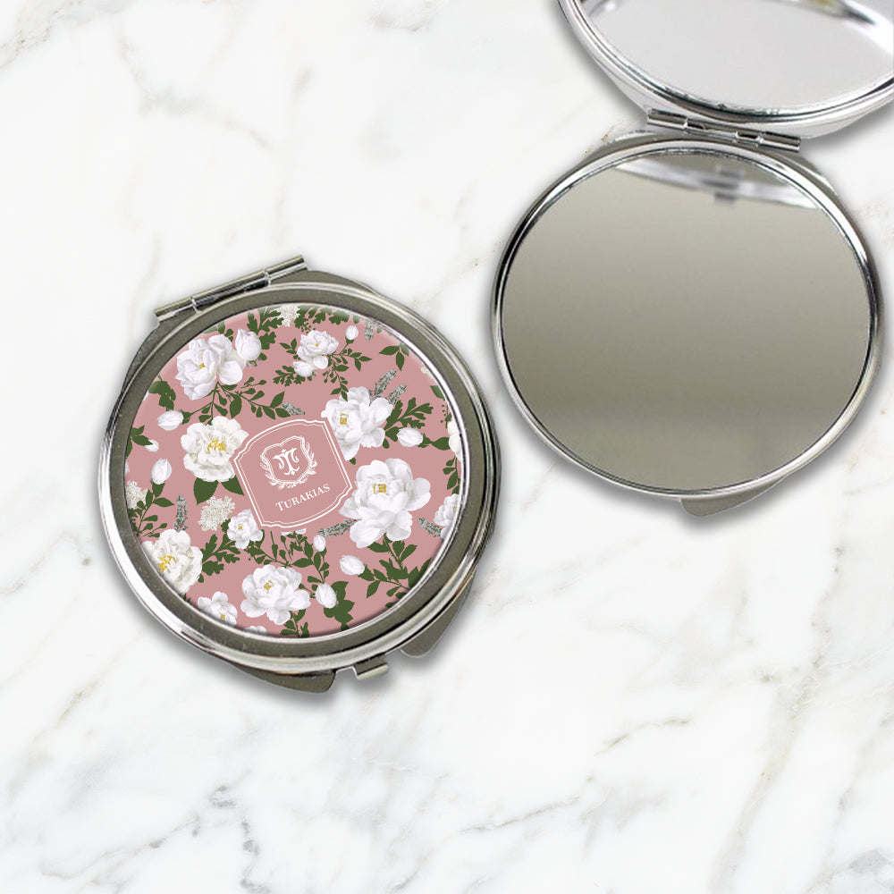 Peonies Compact Mirror