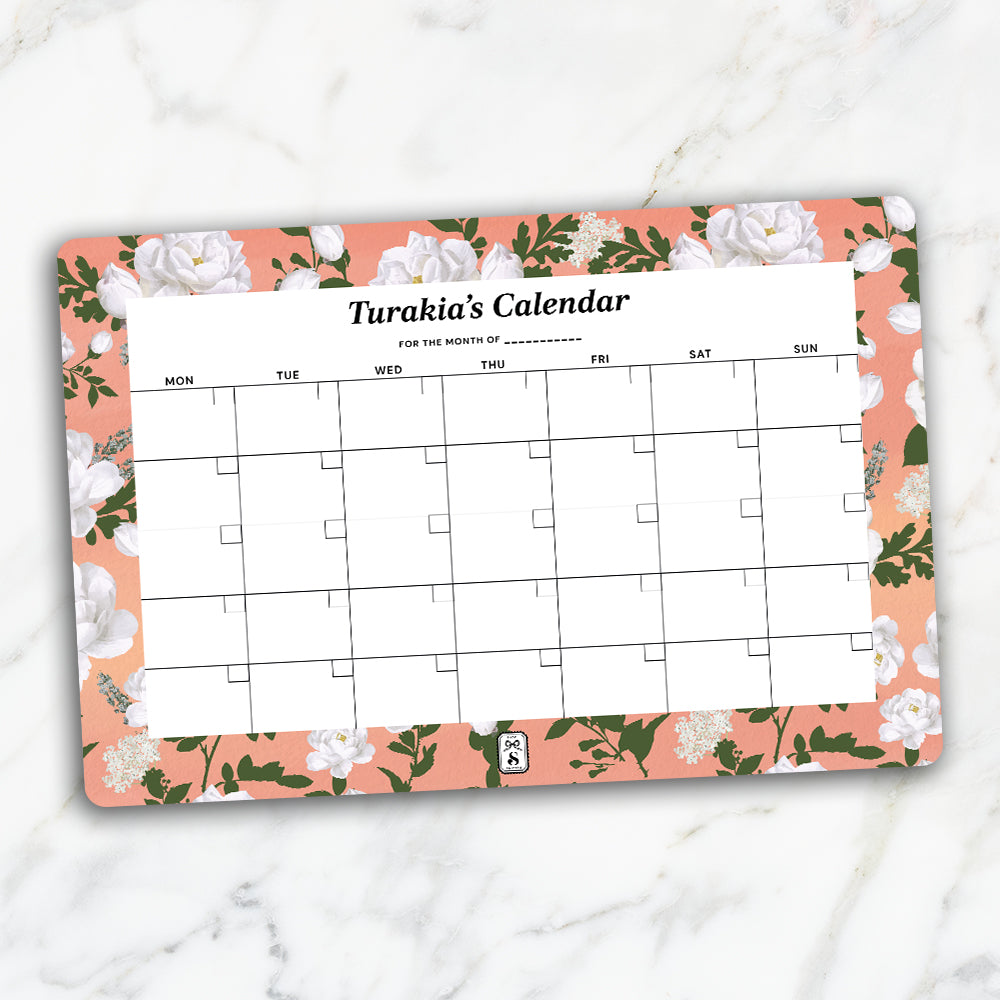 Peonies Calendar