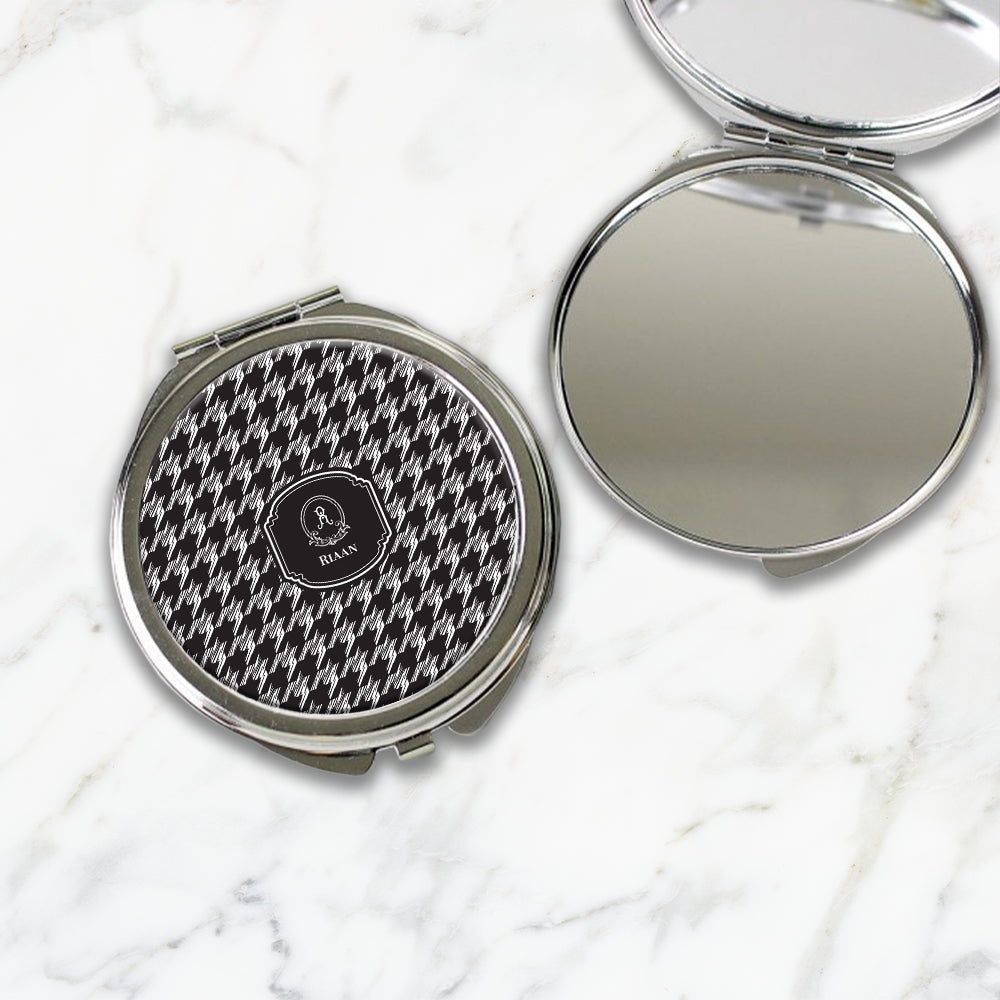 Houndstooth  Compact Mirror