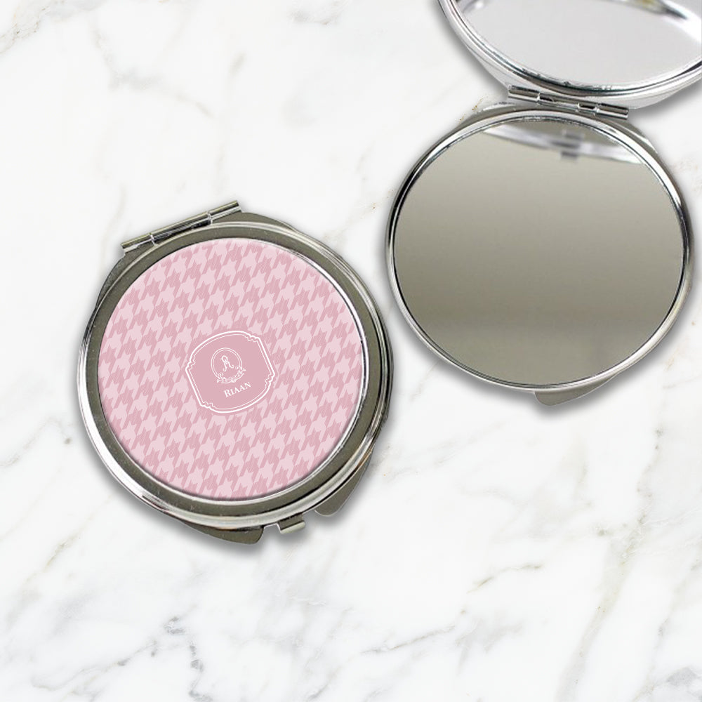 Houndstooth  Compact Mirror