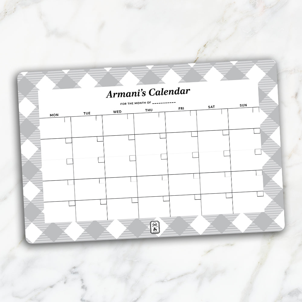 Gingham  Calendar