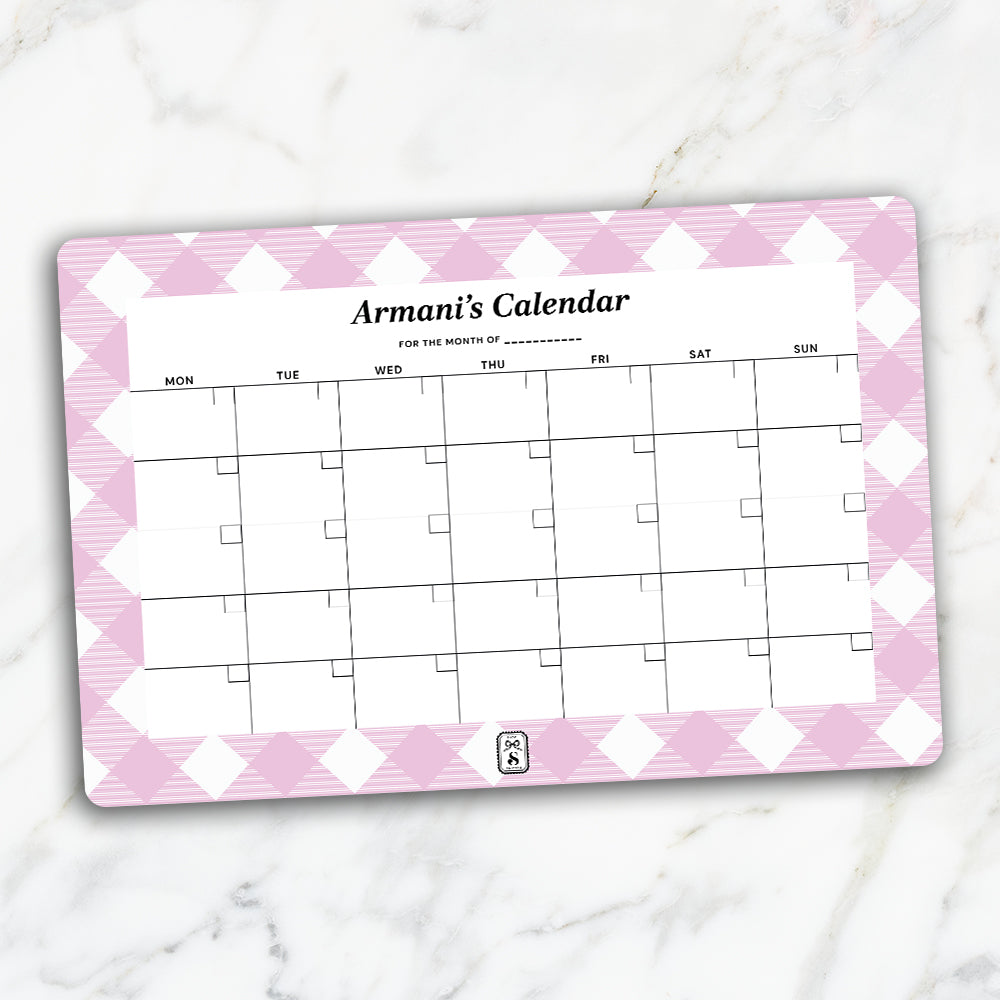 Gingham  Calendar