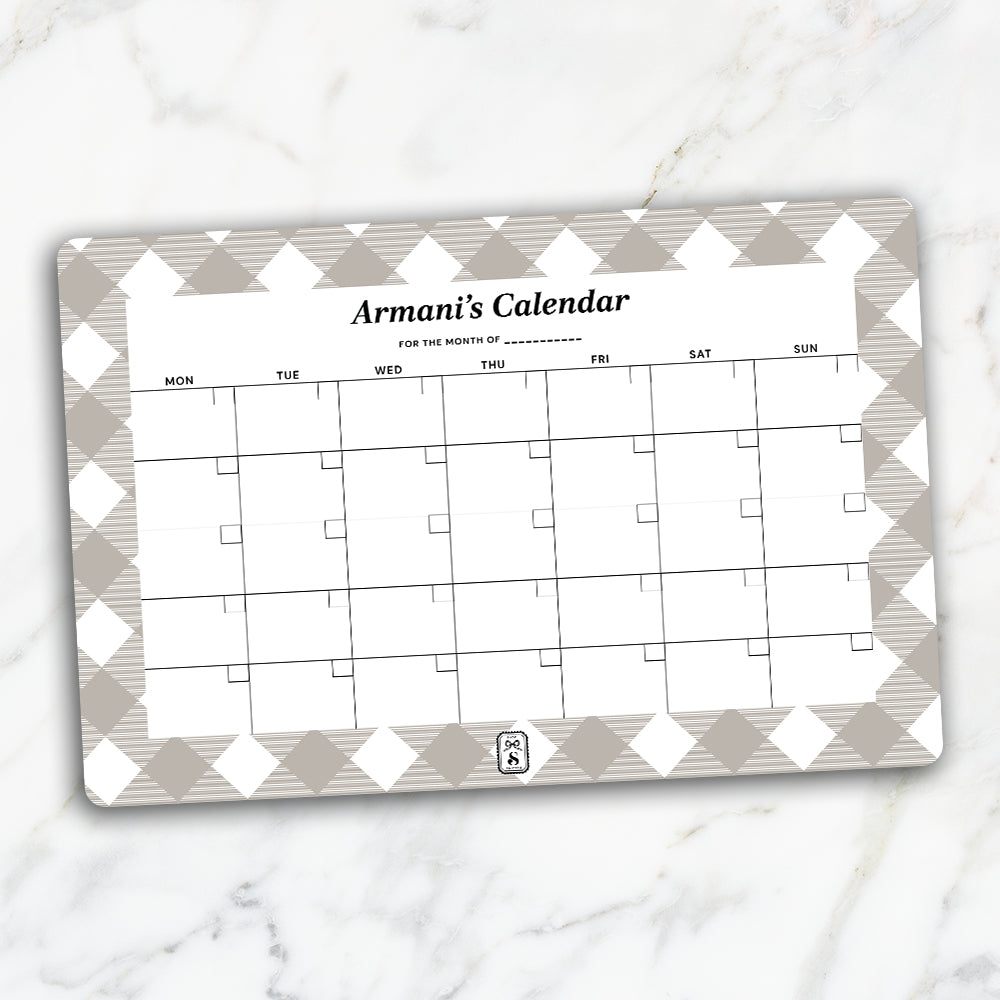 Gingham  Calendar