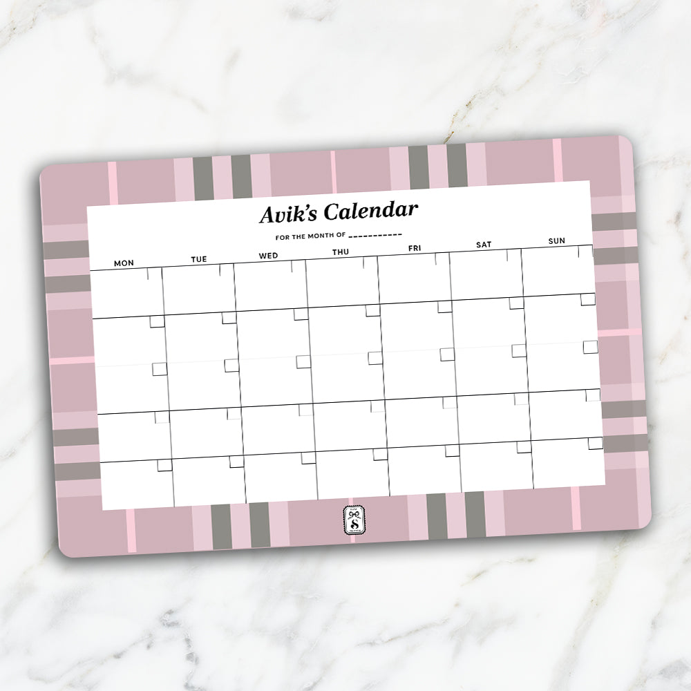 Plaid Calendar