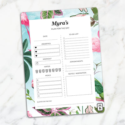Flamingo Foliage Daily Planner