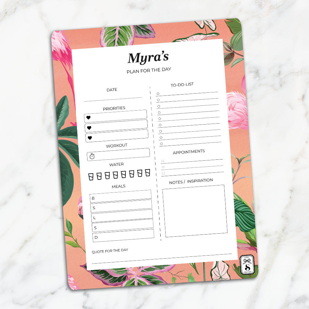 Flamingo Foliage Daily Planner