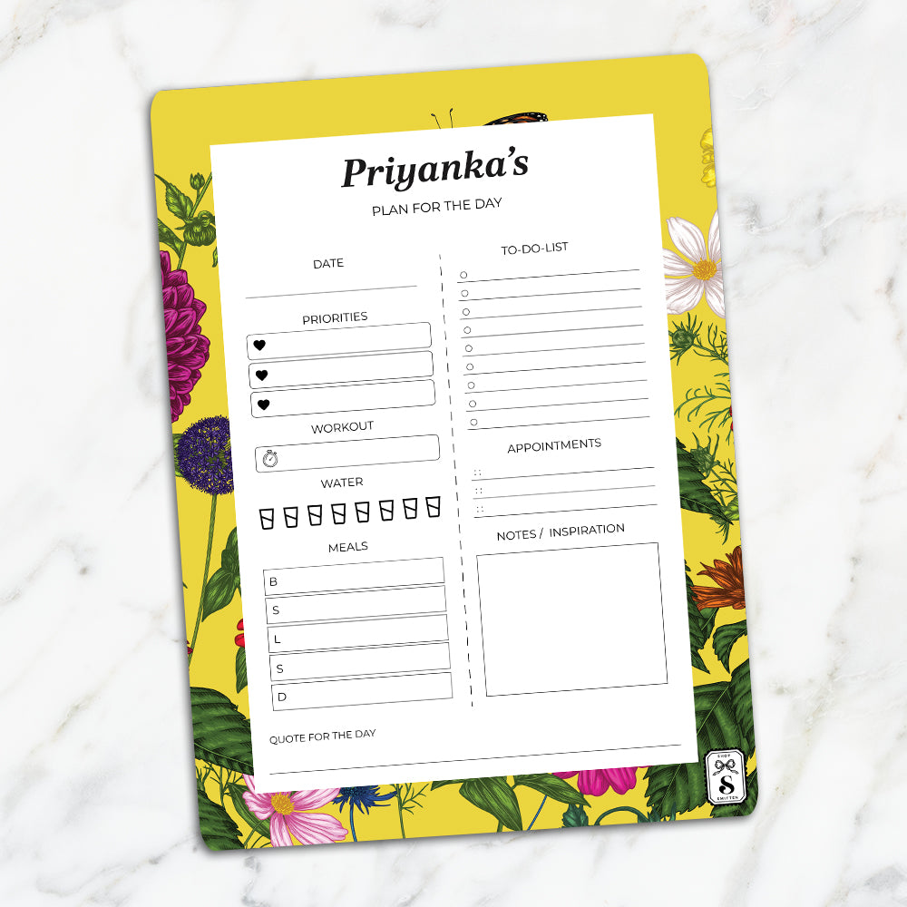 Floral Flutter Daily Planner