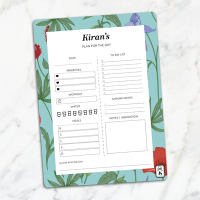 Scarlet Bloom Daily Planner