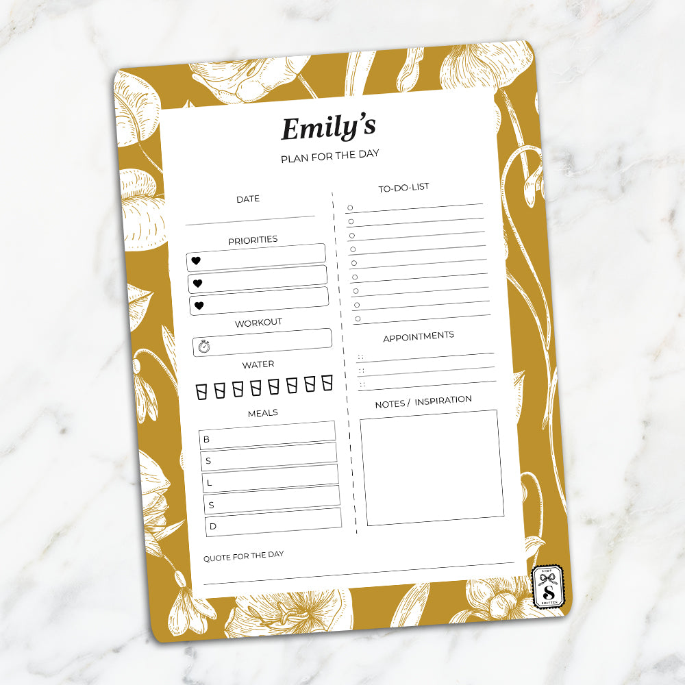 Ink Botanica Daily Planner