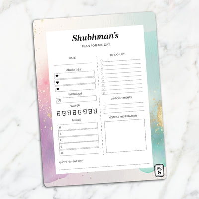 Gilded Strokes Daily Planner