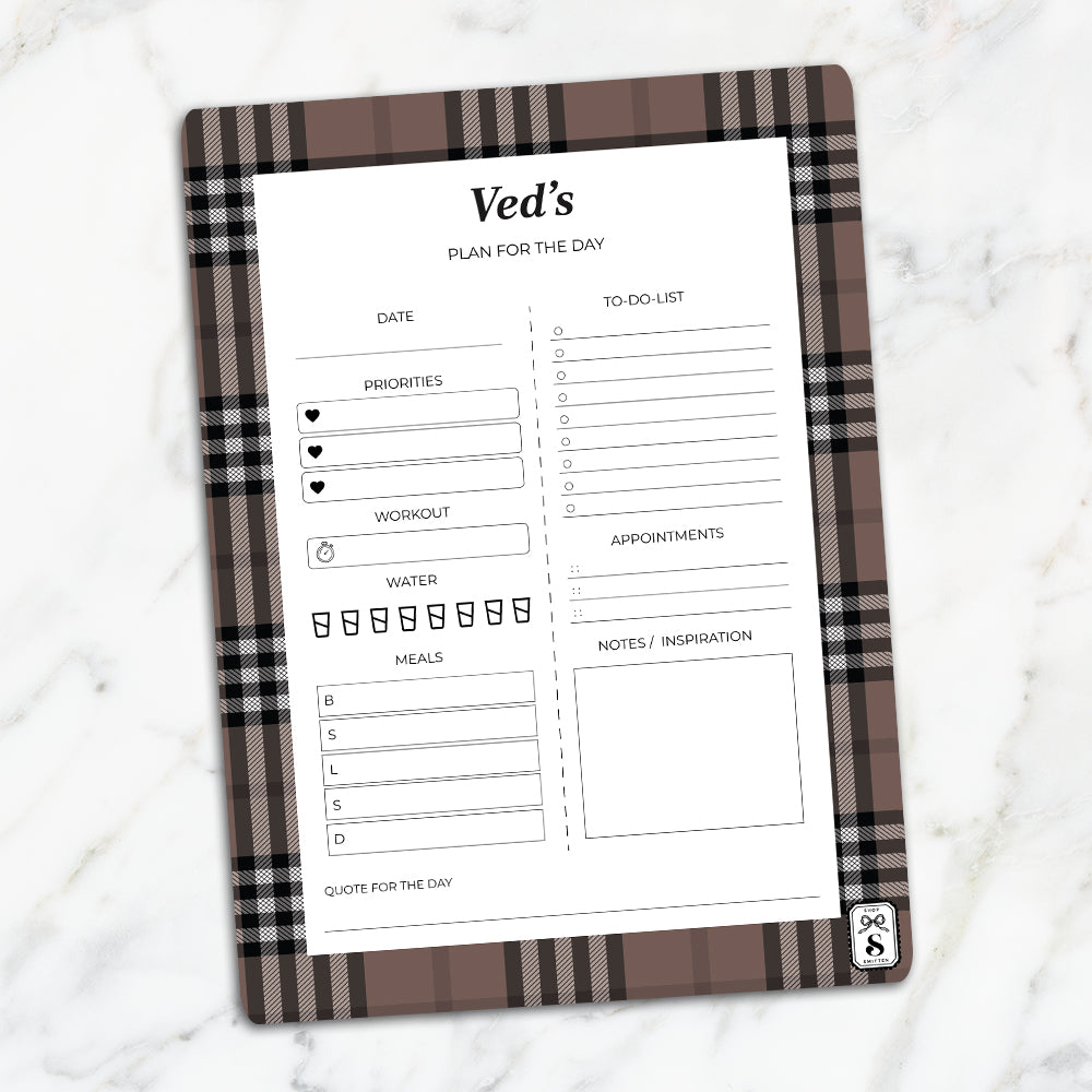 Tartan Daily Planner