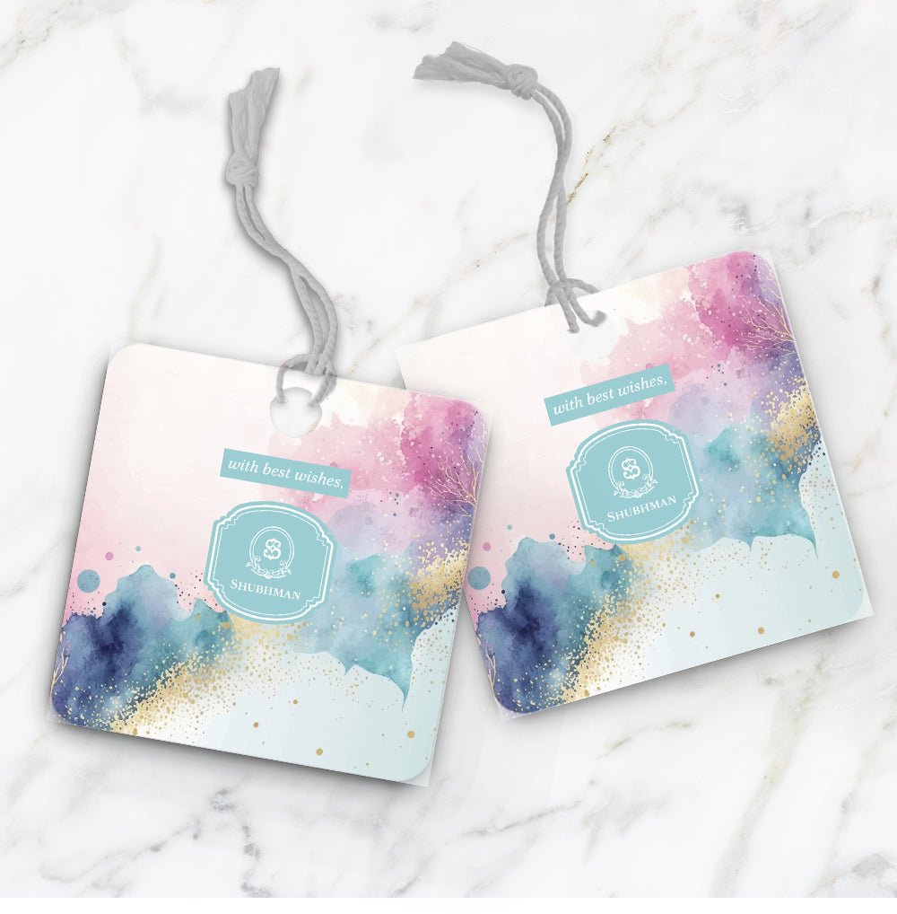 Gilded Strokes Gift Tag