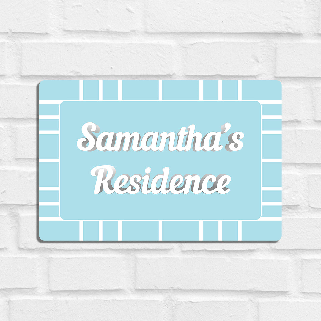 Nautical Grid Name Plate - Standard