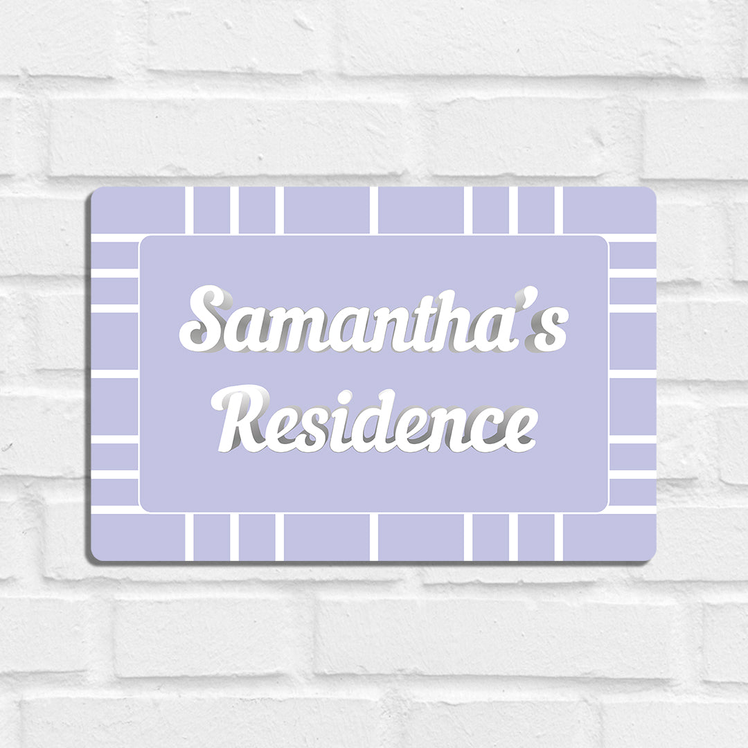 Nautical Grid Name Plate - Standard