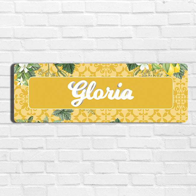 Lemon Grove  Name Plate - Petite