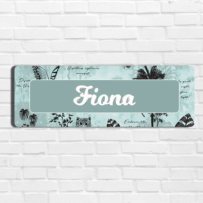 Jungle's Sonnet Name Plate - Petite