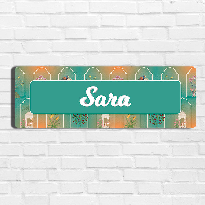 Bahaar Jaroka Name Plate - Petite