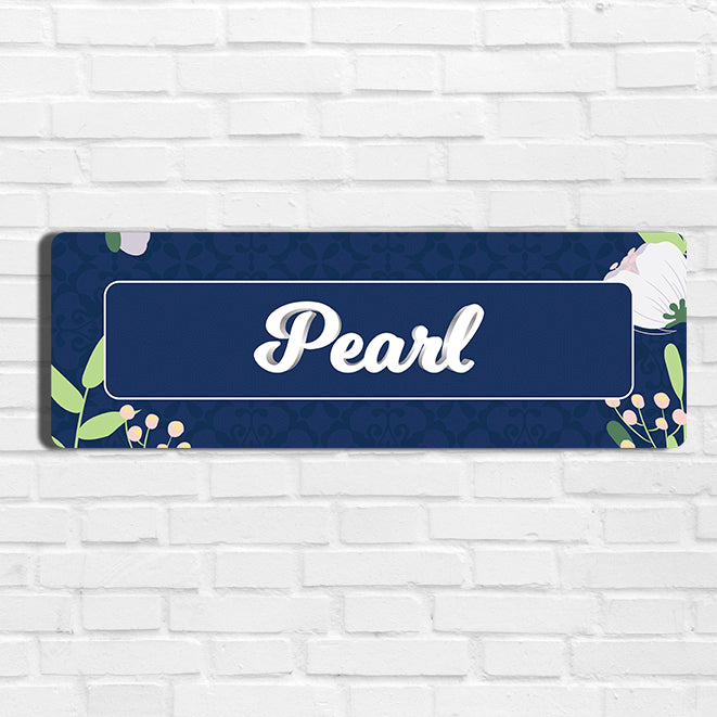 Royal Bloom Name Plate - Petite