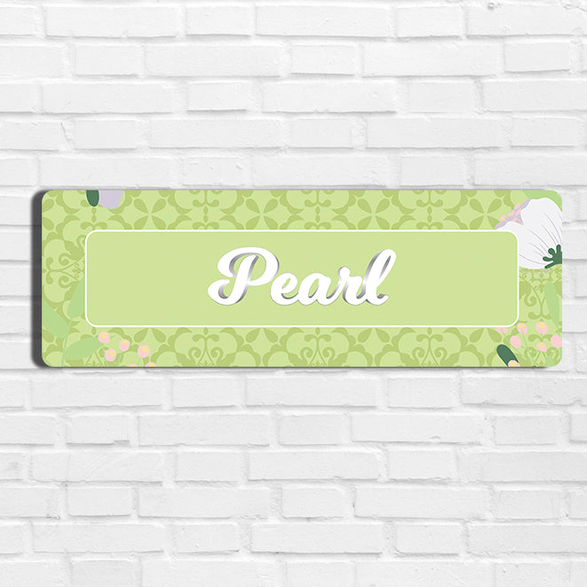 Royal Bloom Name Plate - Petite