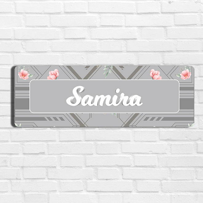 Deco Bloom Name Plate - Petite