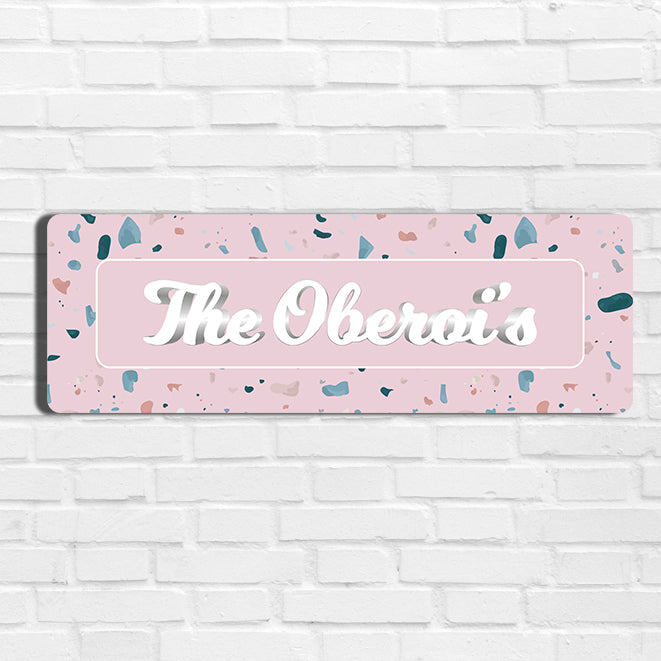 Terrazzo Name Plate - Petite