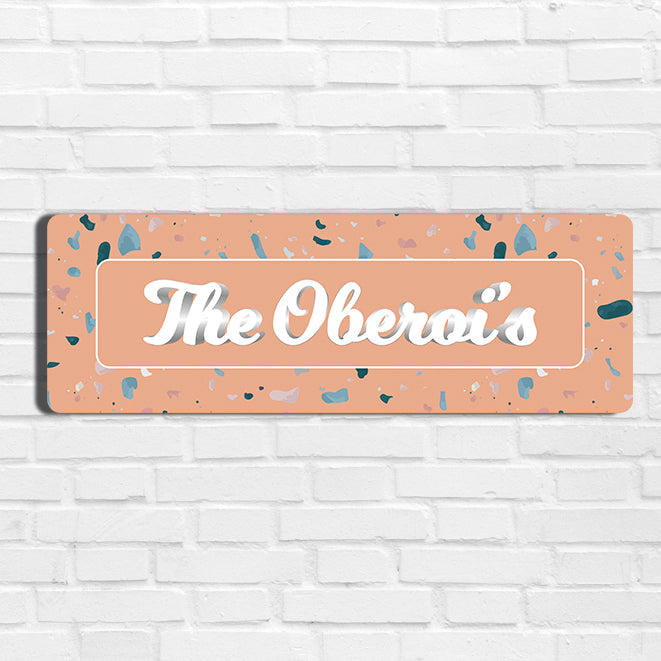 Terrazzo Name Plate - Petite