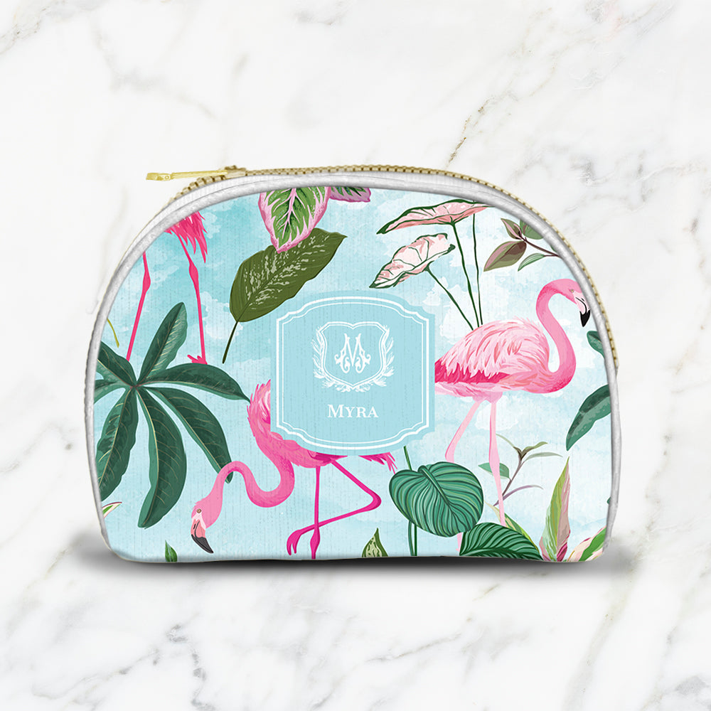 Flamingo Foliage Pouch