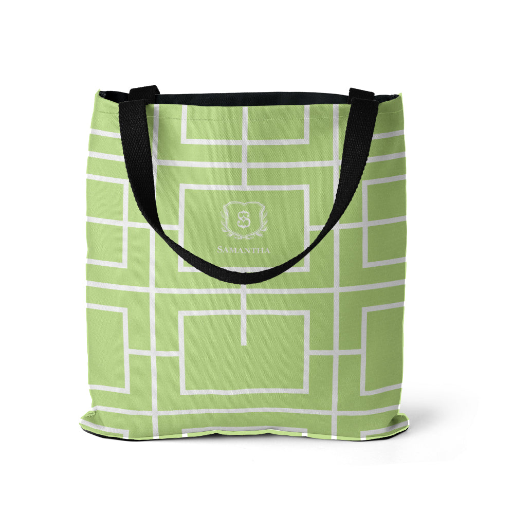 Nautical Grid Tote Bag