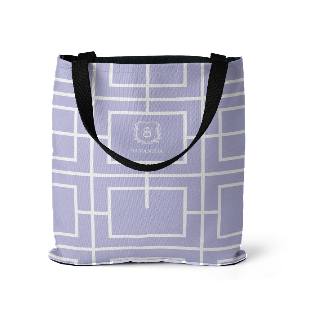 Nautical Grid Tote Bag