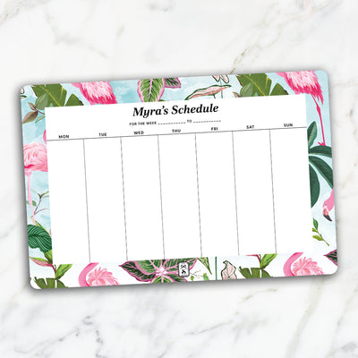 Flamingo Foliage Weekly Planner