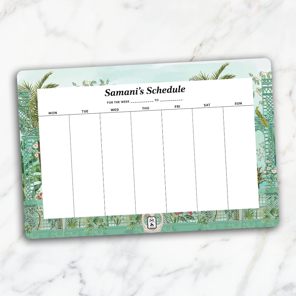 French Garden SerreFleurie Weekly Planner