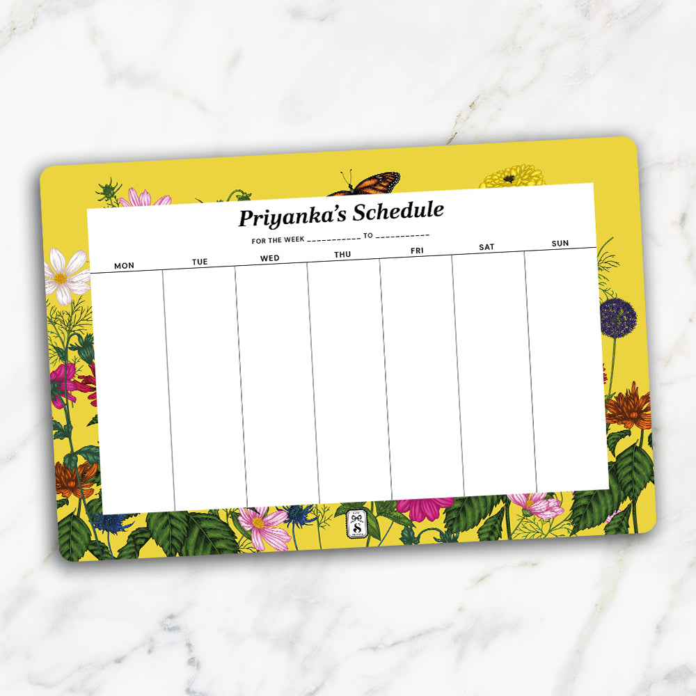 Floral Flutter Weekly Planner