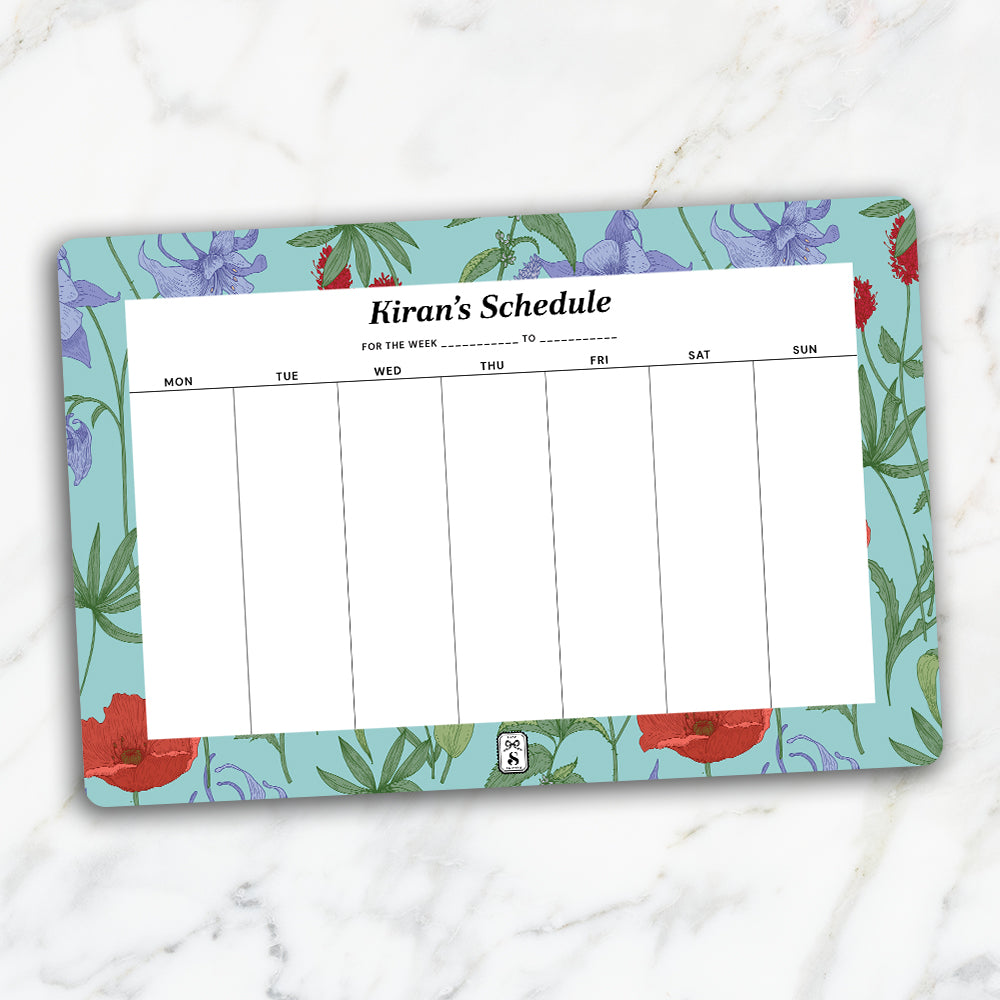 Scarlet Bloom Weekly Planner