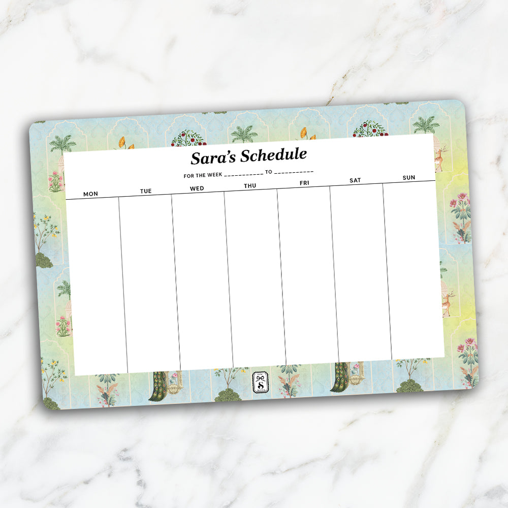 Bahaar Jaroka Weekly Planner