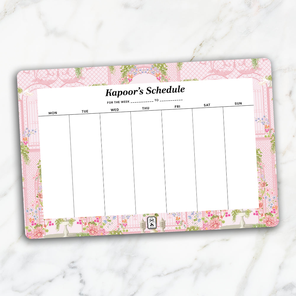 Secret Garden Weekly Planner